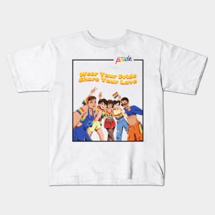 Wear Your Pride, Share Your Love Kids T-Shirt